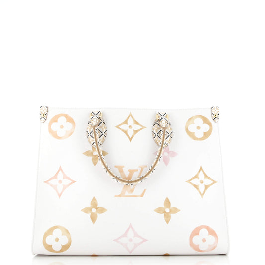 OnTheGo Tote By The Pool Monogram Watercolor Giant PM