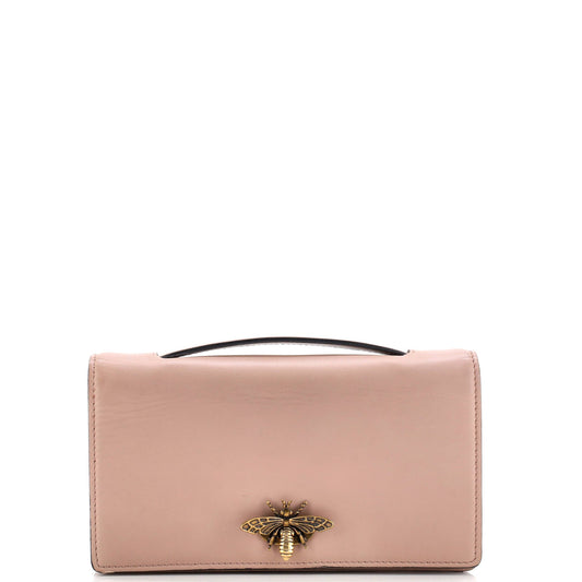 Bee Clutch Leather