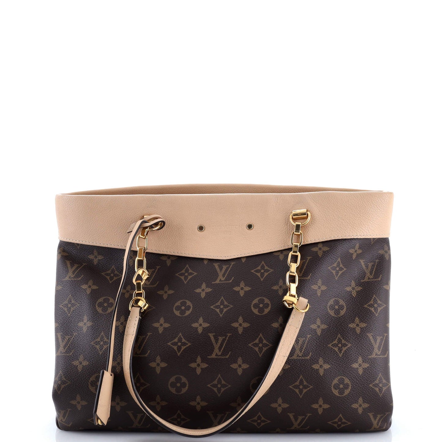 Pallas Shopper Monogram Canvas and Calfskin