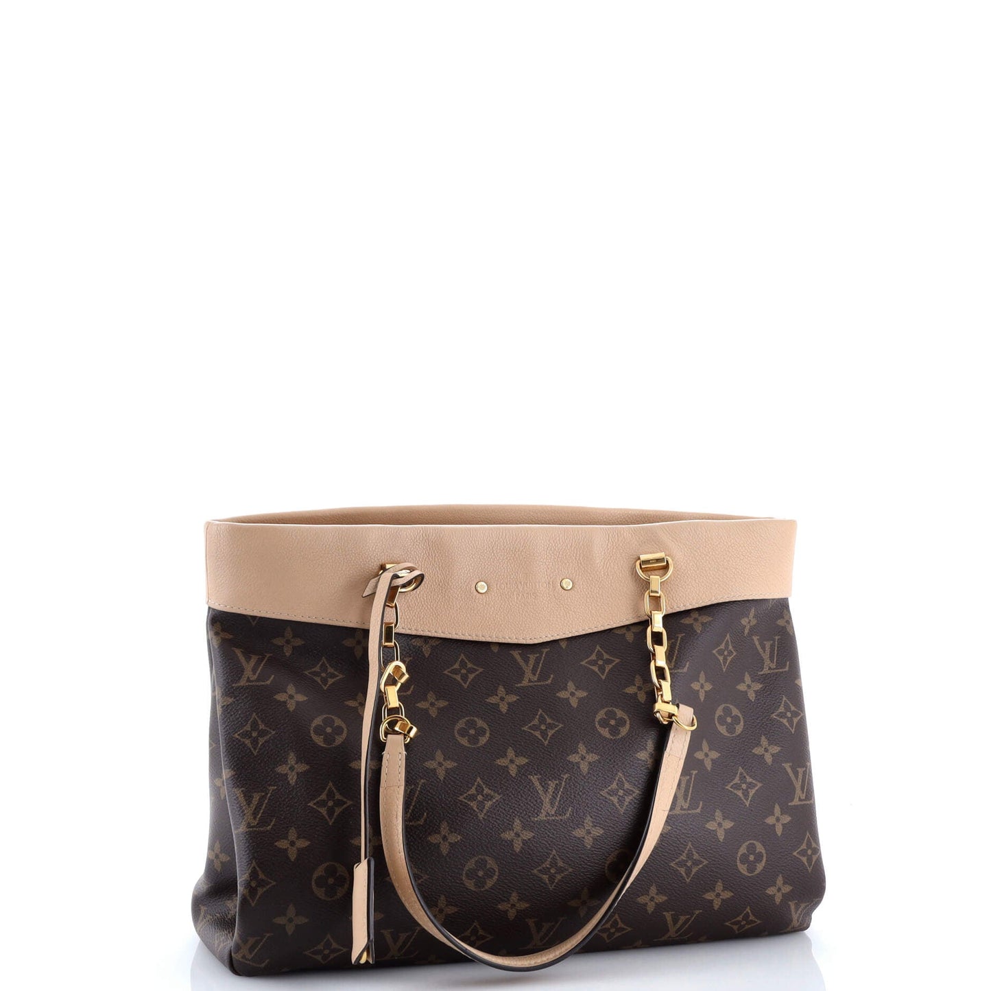 Pallas Shopper Monogram Canvas and Calfskin