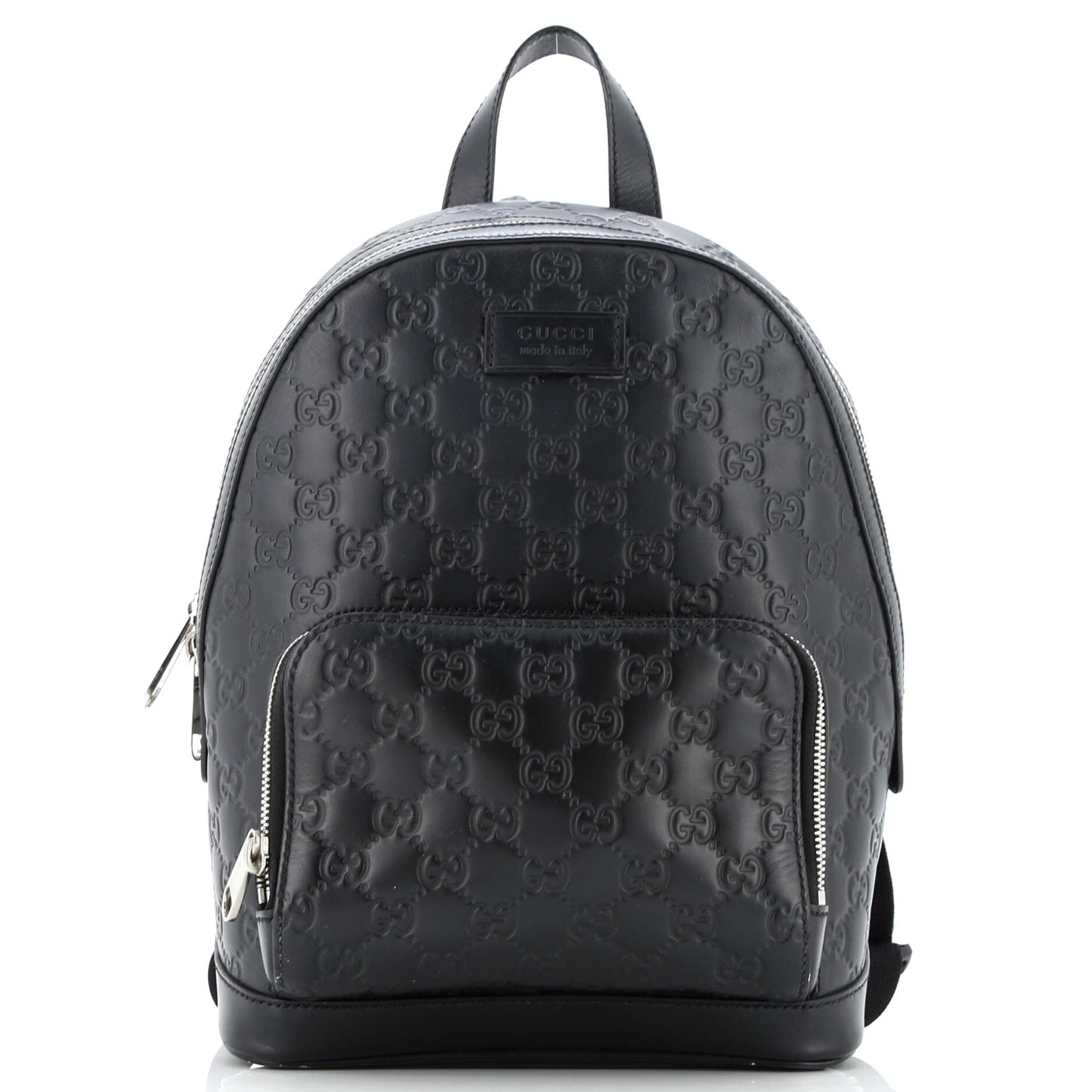 Signature Pocket Backpack Guccissima Leather Small