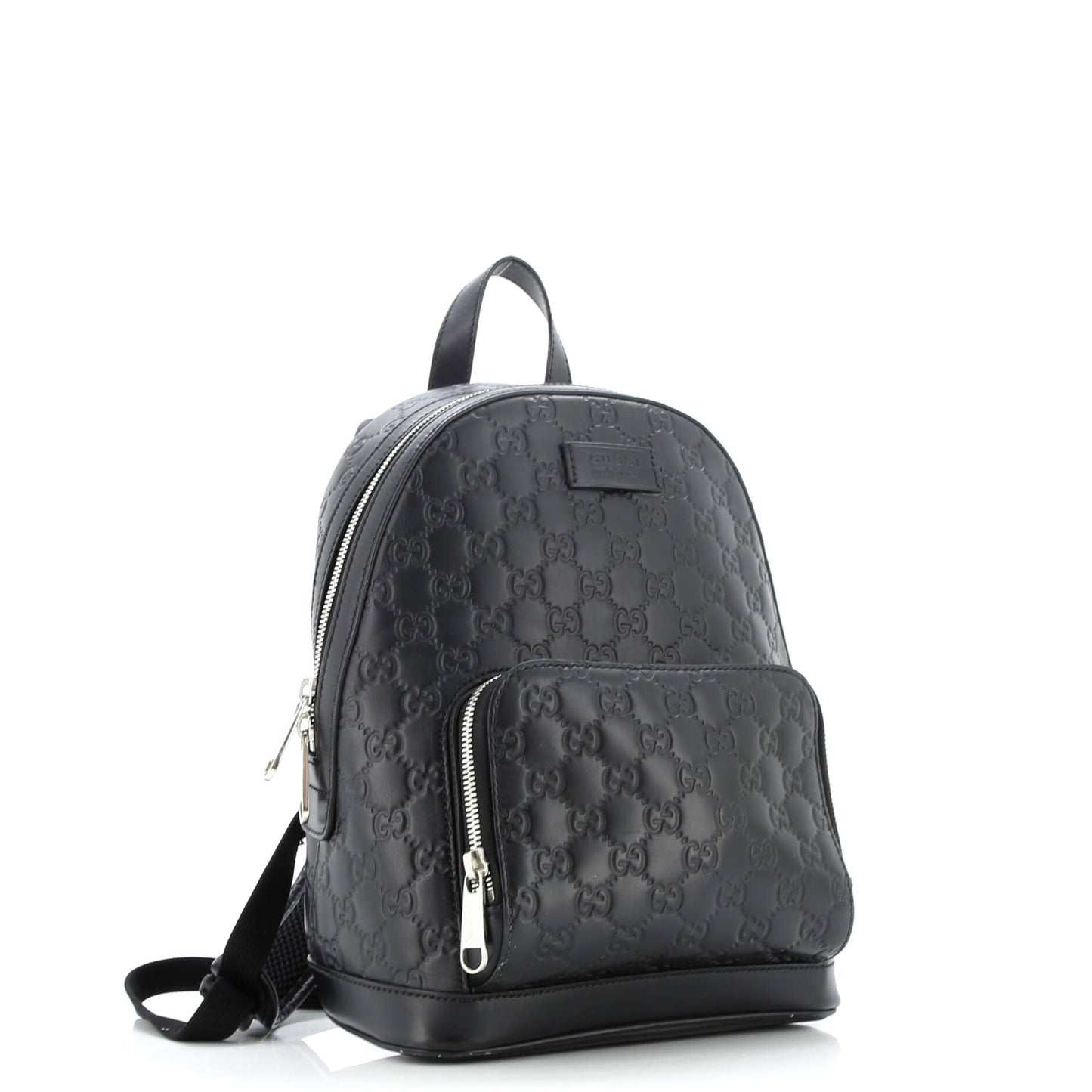 Signature Pocket Backpack Guccissima Leather Small