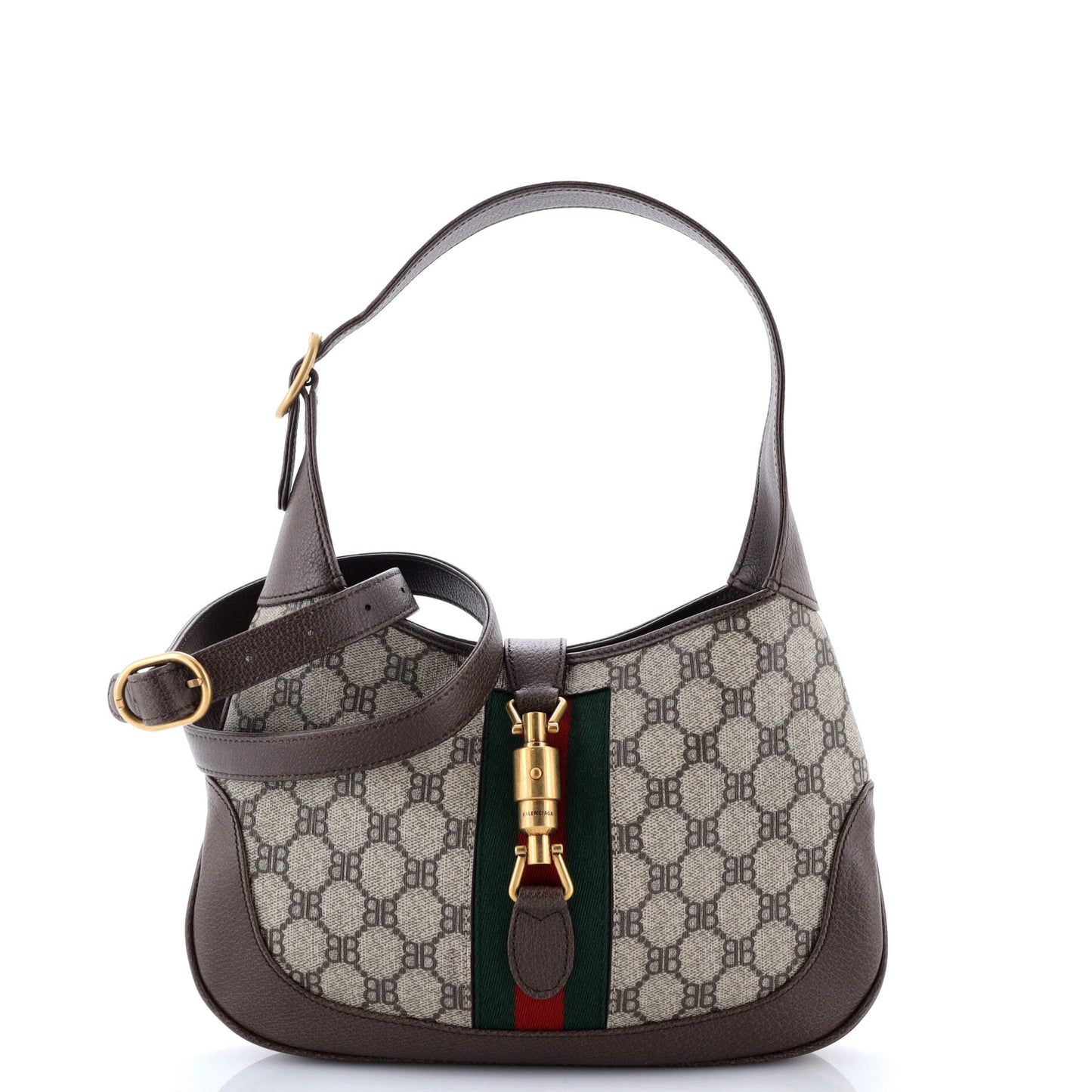 x Gucci The Hacker Project Jackie 1961 Hobo BB Coated Canvas Small