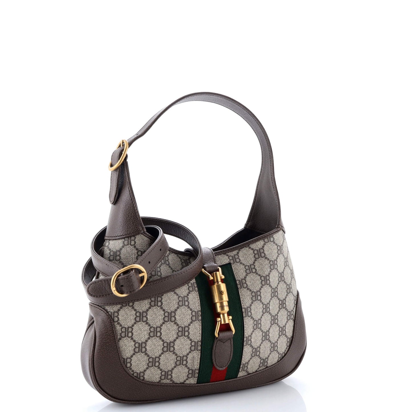 x Gucci The Hacker Project Jackie 1961 Hobo BB Coated Canvas Small