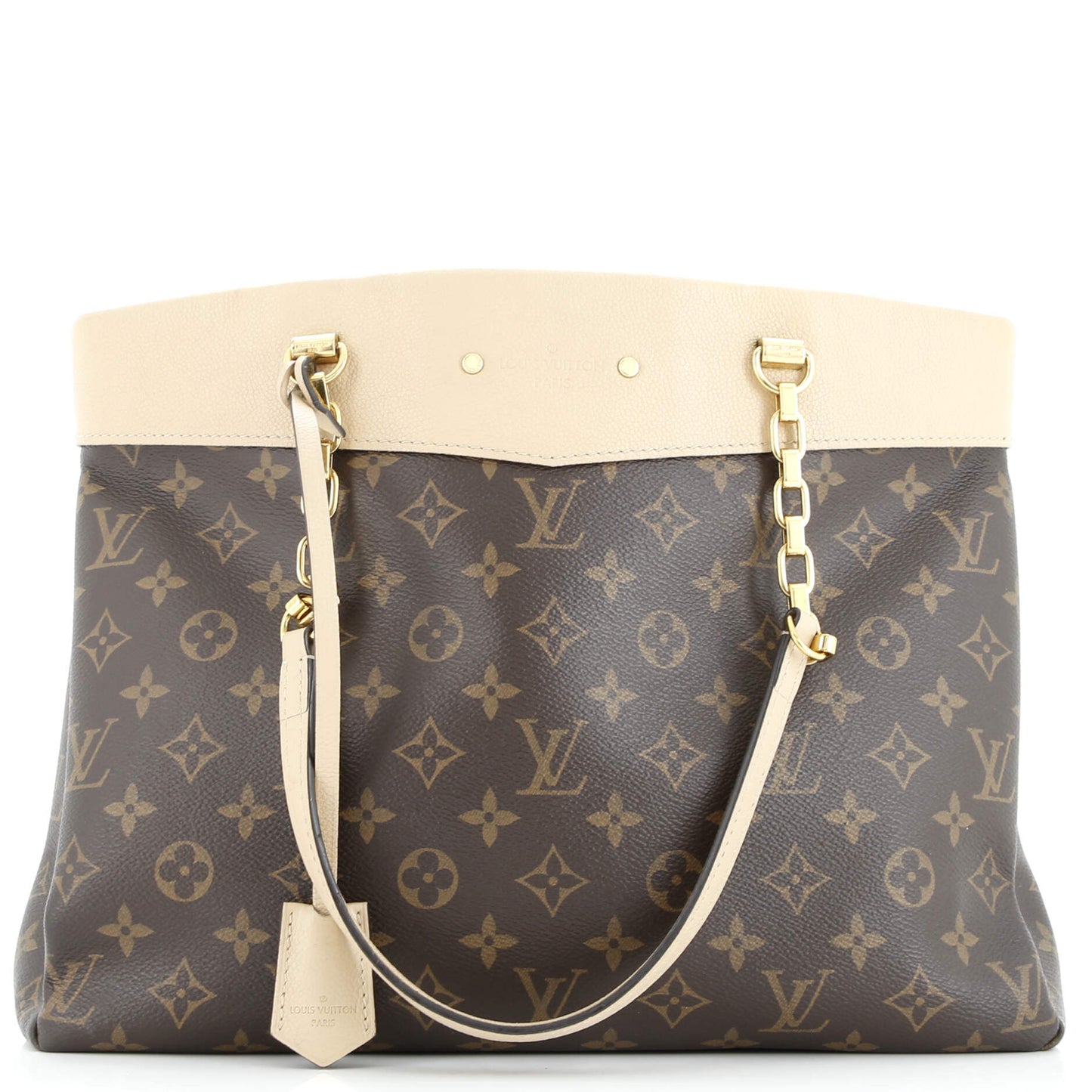 Pallas Shopper Monogram Canvas and Calfskin