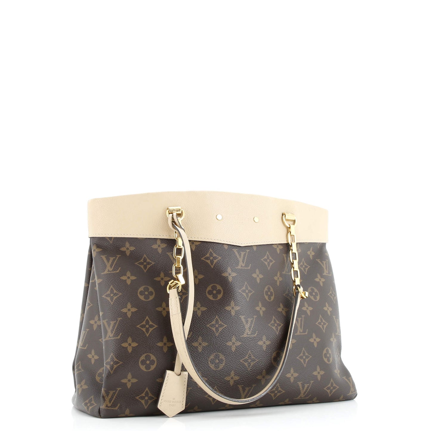 Pallas Shopper Monogram Canvas and Calfskin