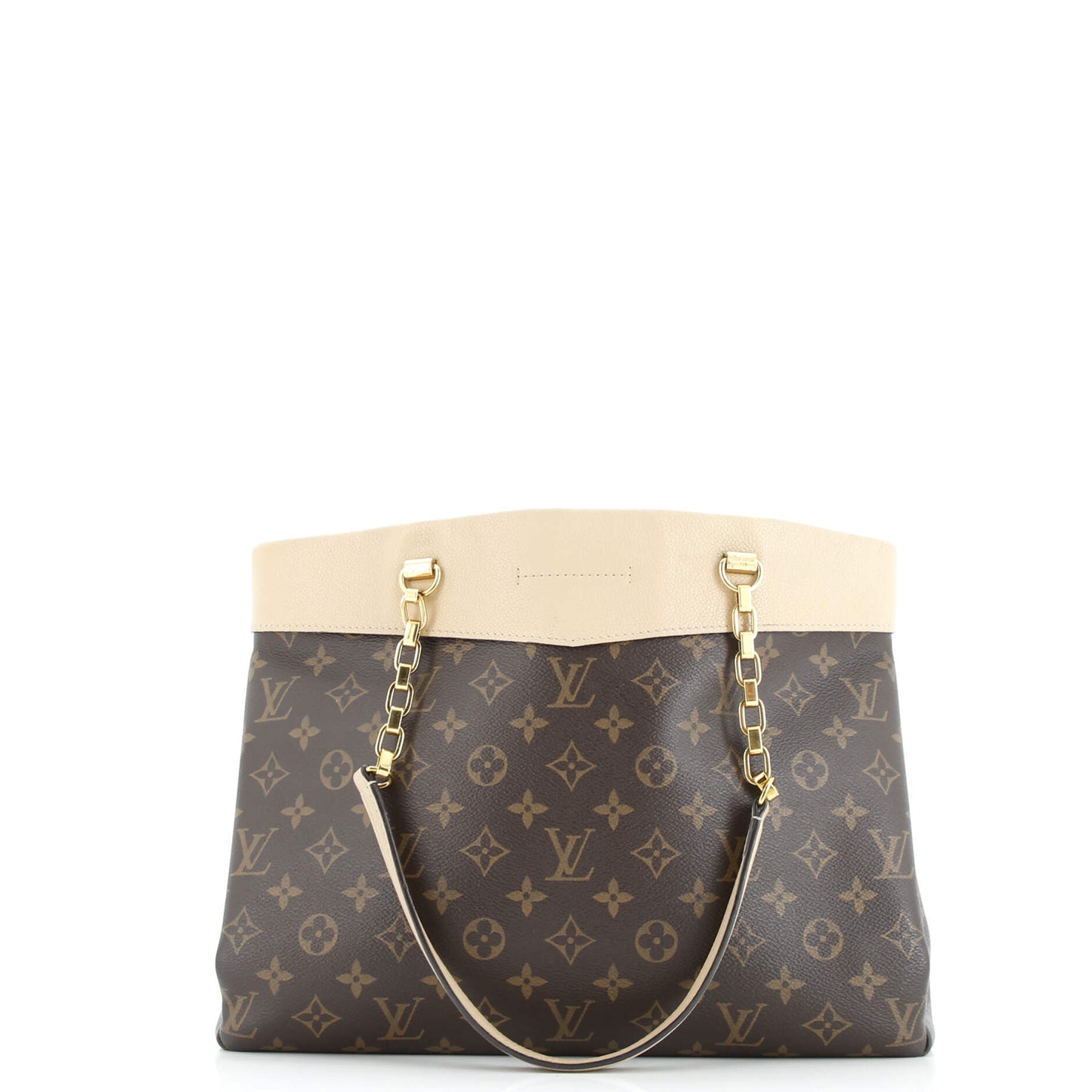Pallas Shopper Monogram Canvas and Calfskin