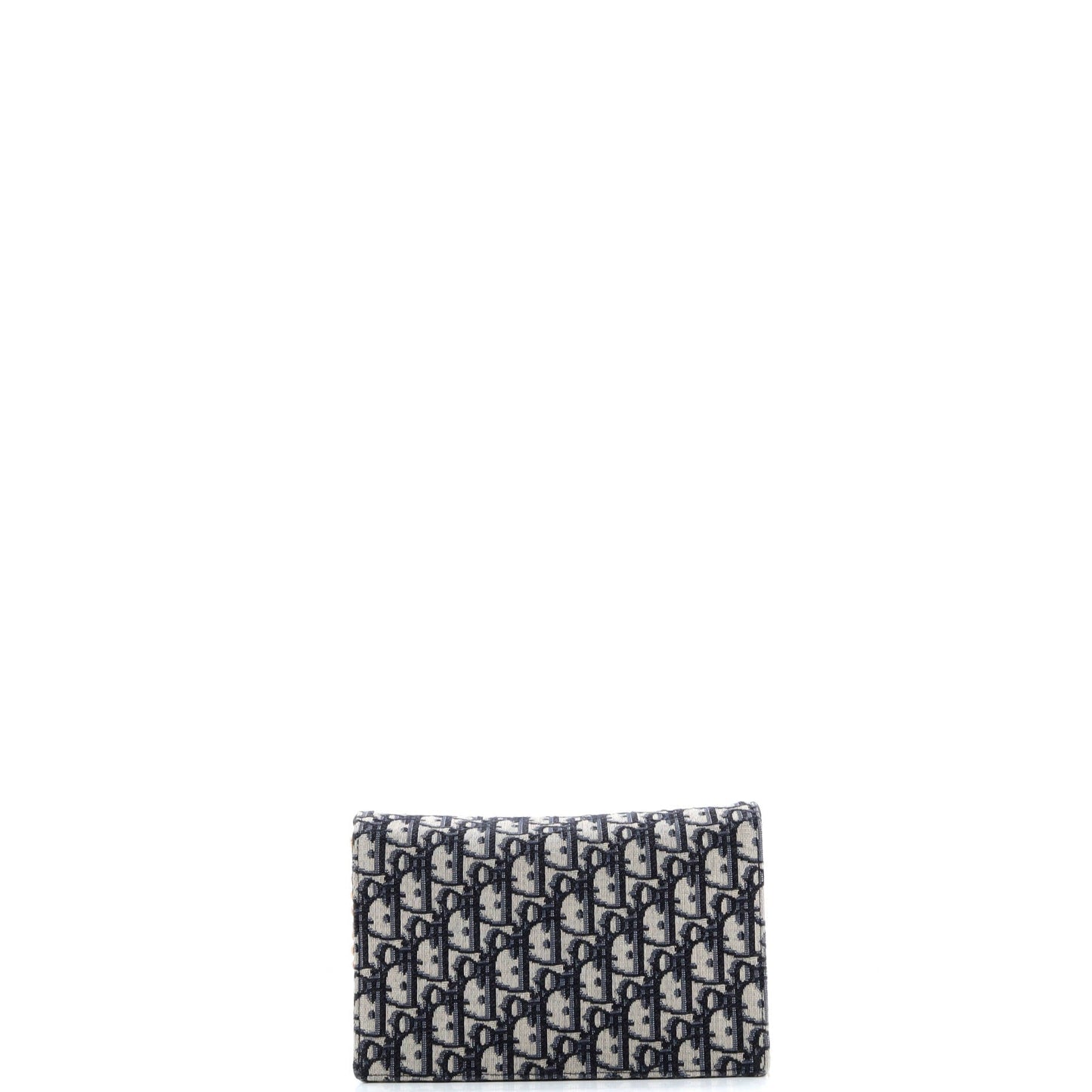 Saddle Chain Clutch Oblique Canvas