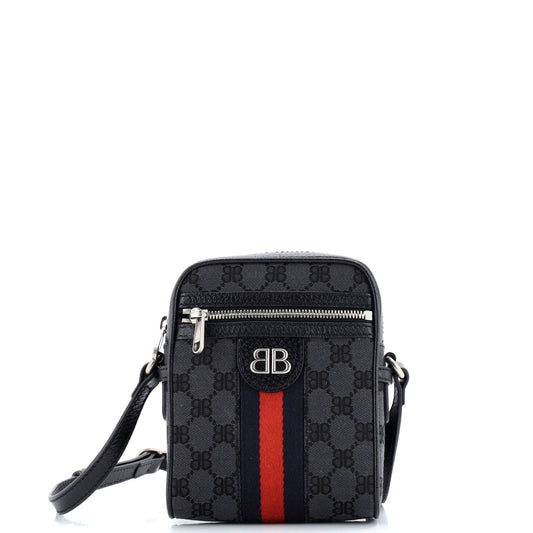 x Gucci The Hacker Project Zip Messenger Bag BB Canvas Mini