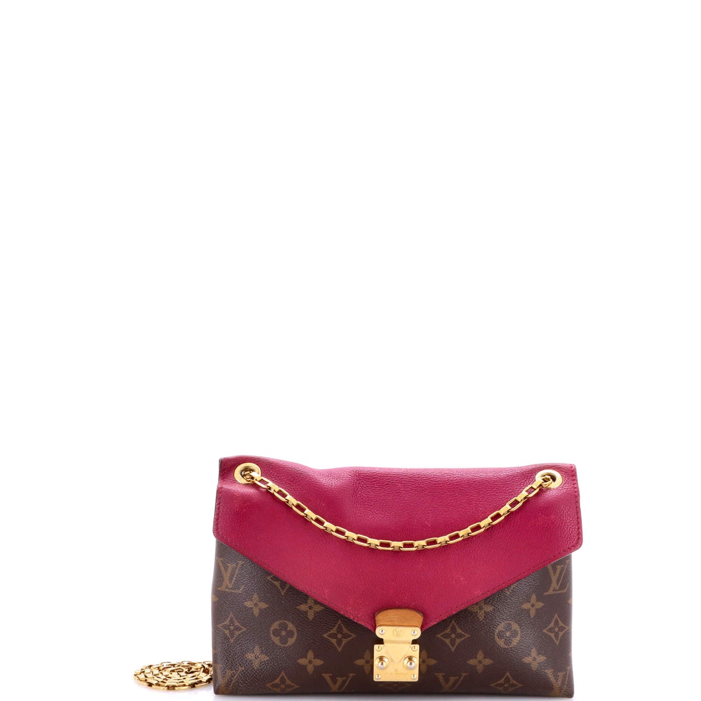 Pallas Chain Shoulder Bag Monogram Canvas and Calfskin