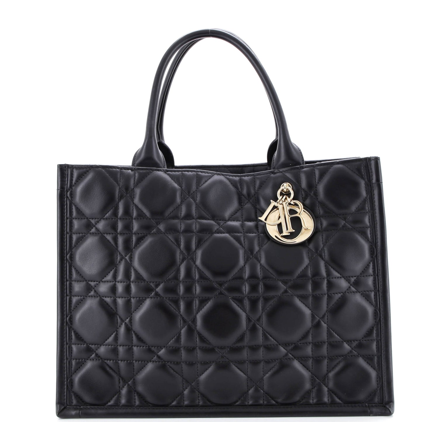 Book Tote Cannage Quilt Lambskin Medium