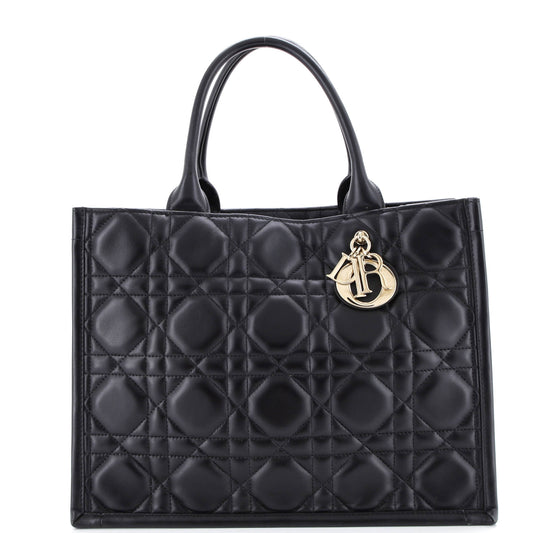 Book Tote Cannage Quilt Lambskin Medium