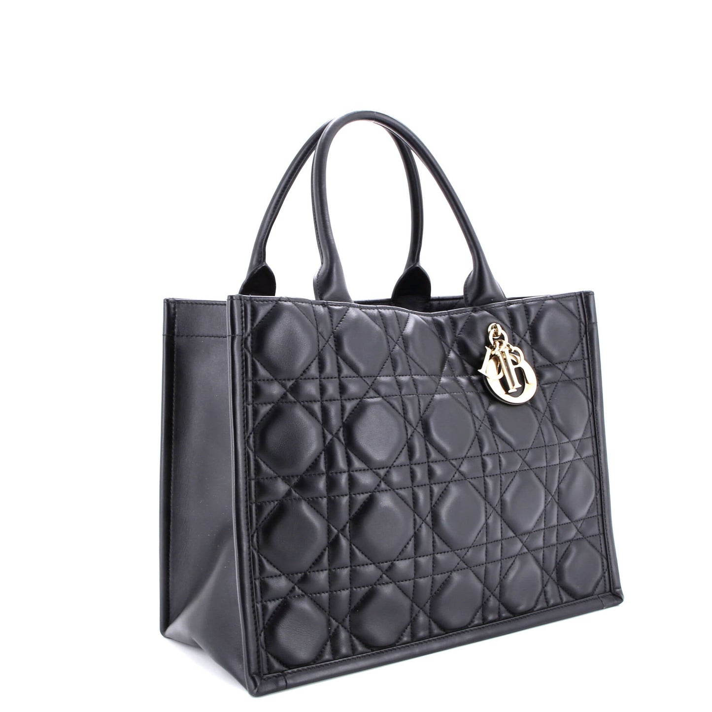 Book Tote Cannage Quilt Lambskin Medium