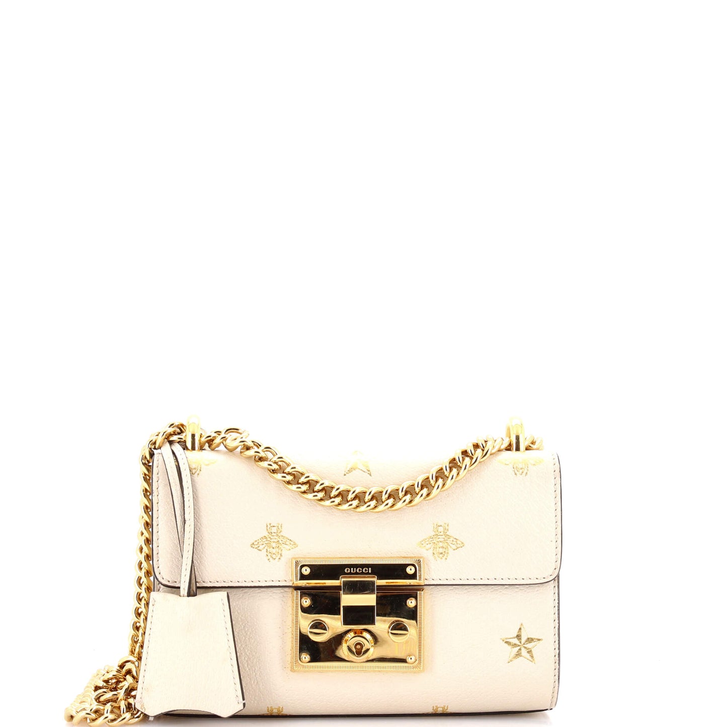 Padlock Shoulder Bag Printed Leather Small