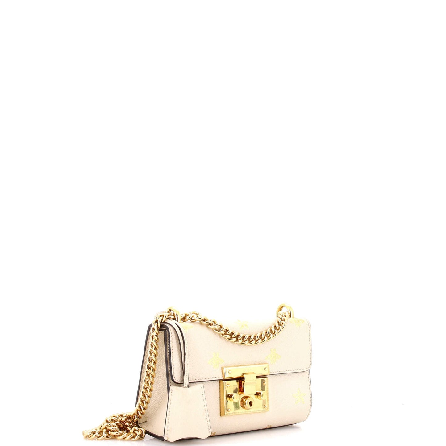 Padlock Shoulder Bag Printed Leather Small