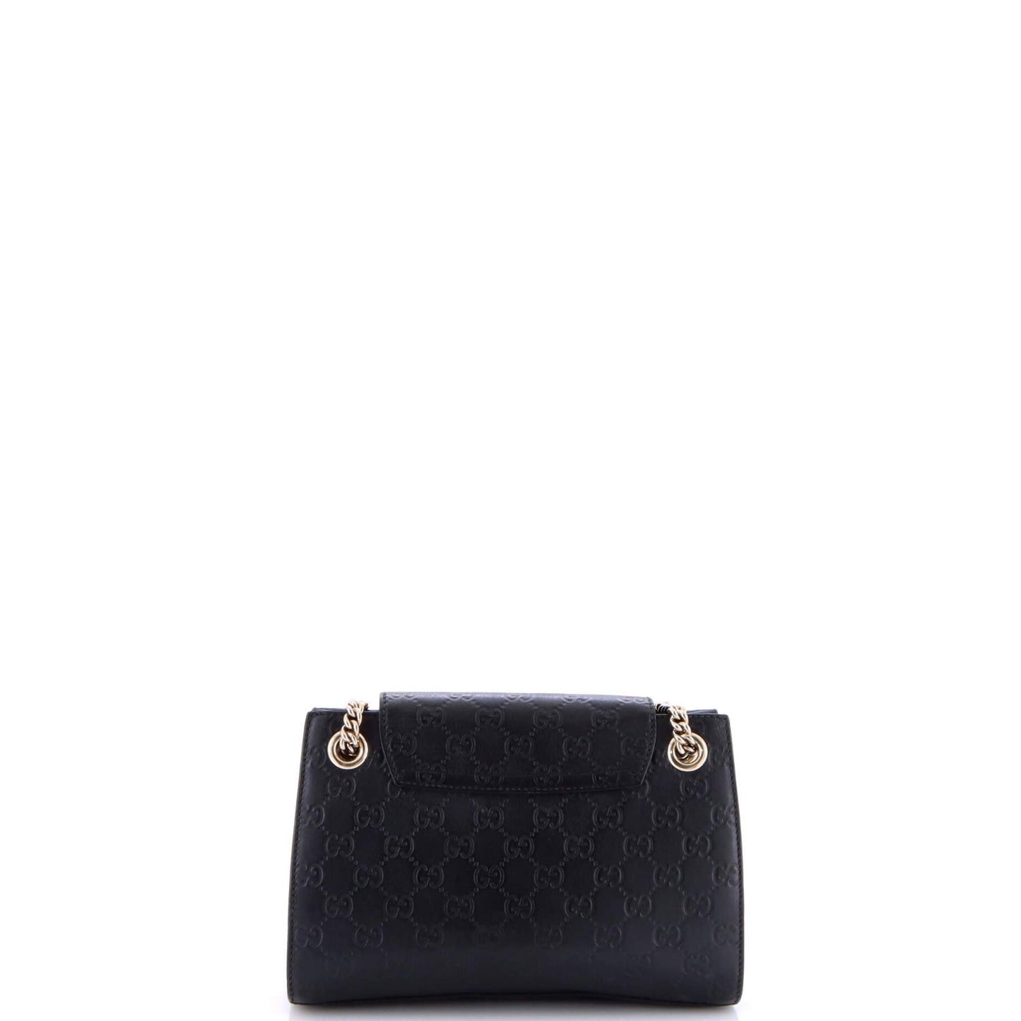 Emily Chain Flap Shoulder Bag Guccissima Leather Small