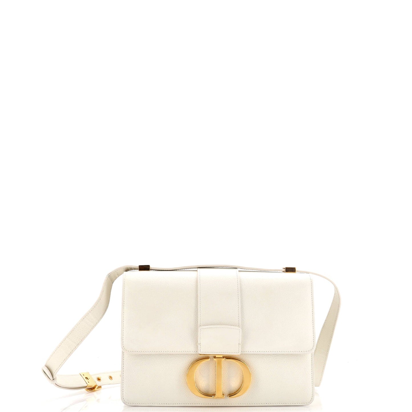 30 Montaigne Flap Bag Leather