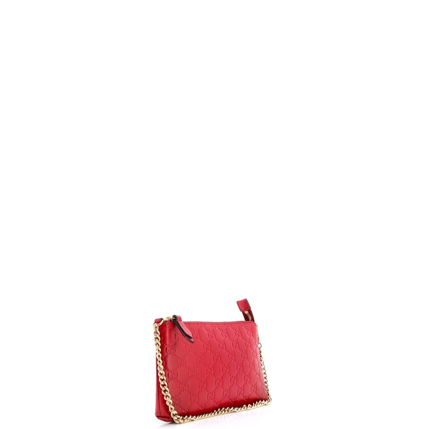 Chain Wristlet Wallet Guccissima Leather