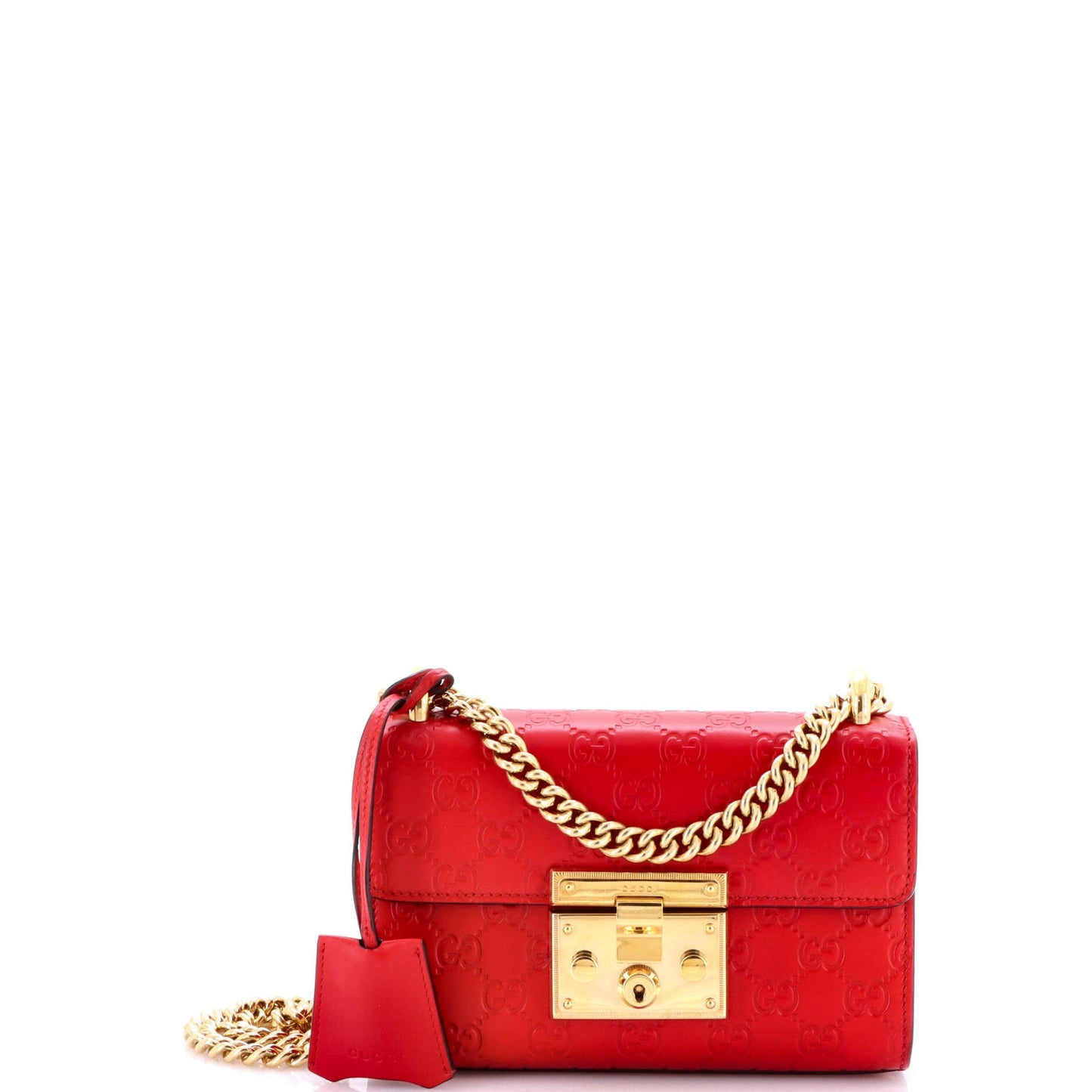 Padlock Shoulder Bag Guccissima Leather Small