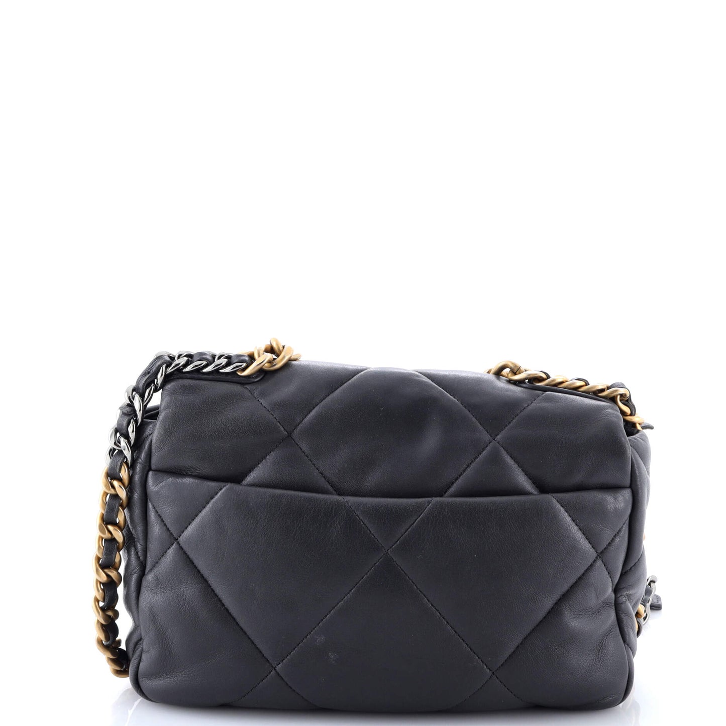 19 Flap Bag Quilted Leather Medium