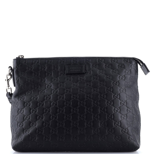 Signature Soft Wristlet Guccissima Leather