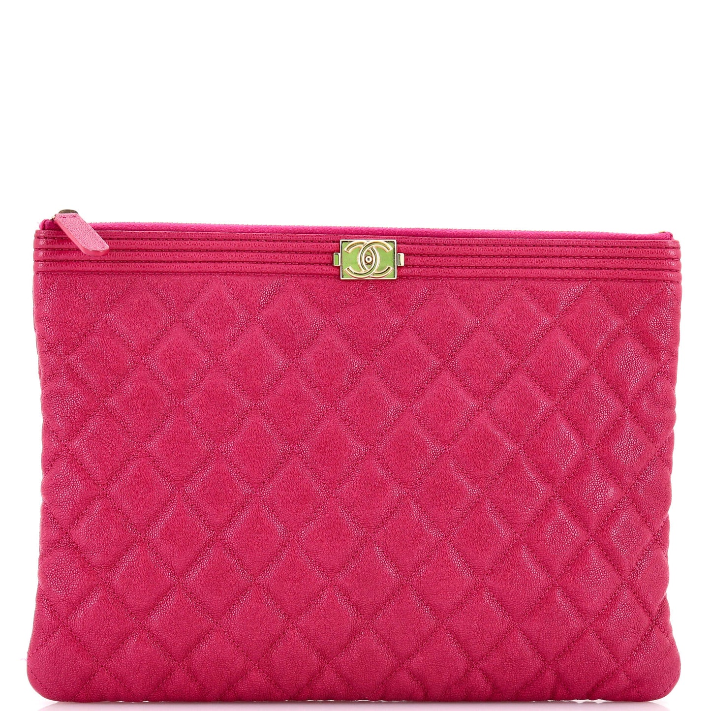 Boy O Case Clutch Quilted Caviar Medium