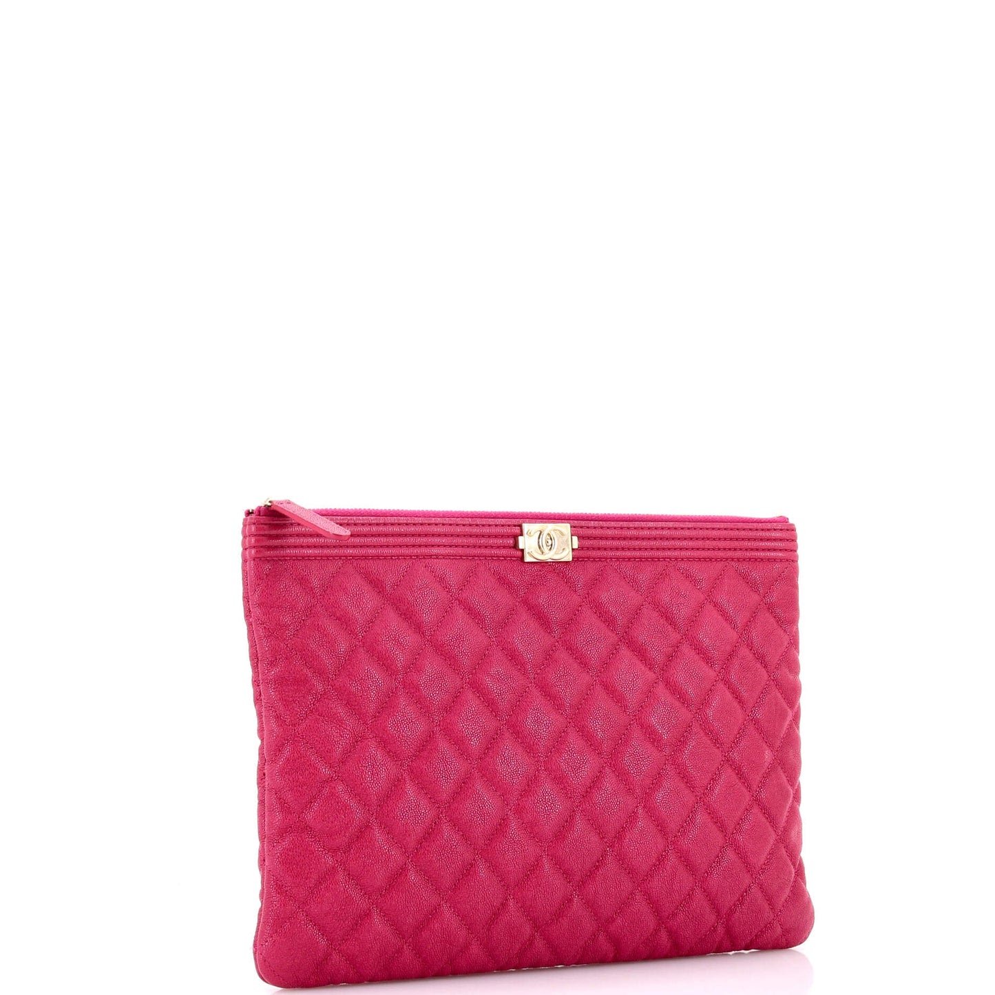Boy O Case Clutch Quilted Caviar Medium