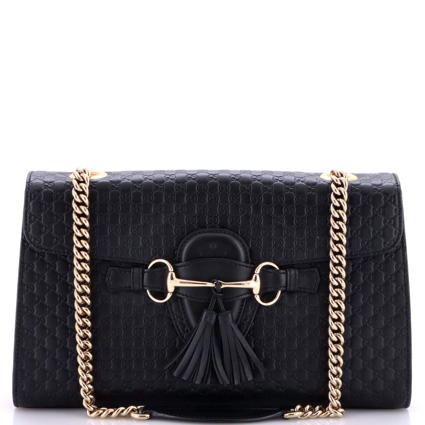 Emily Chain Flap Bag Microguccissima Leather Medium