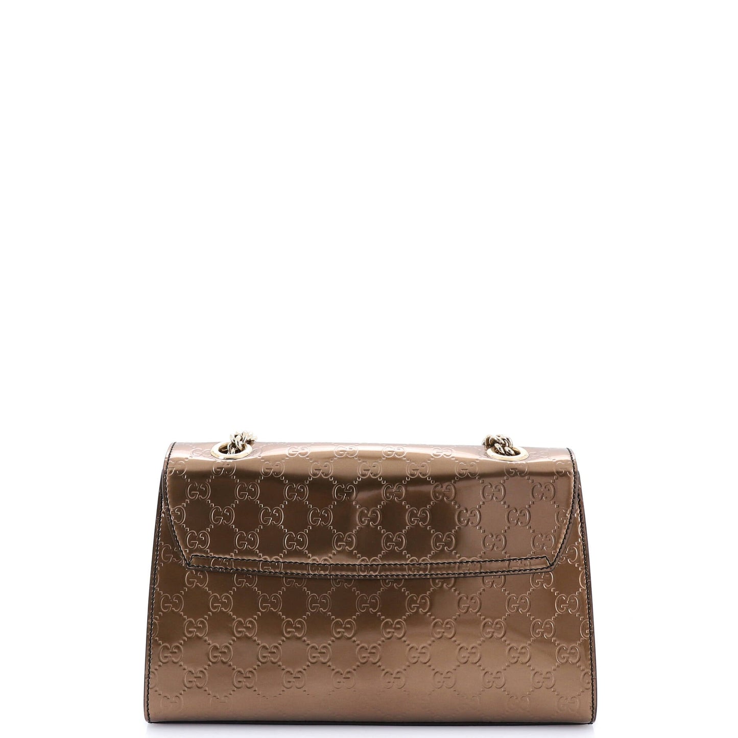 Emily Chain Flap Bag Guccissima Patent Medium