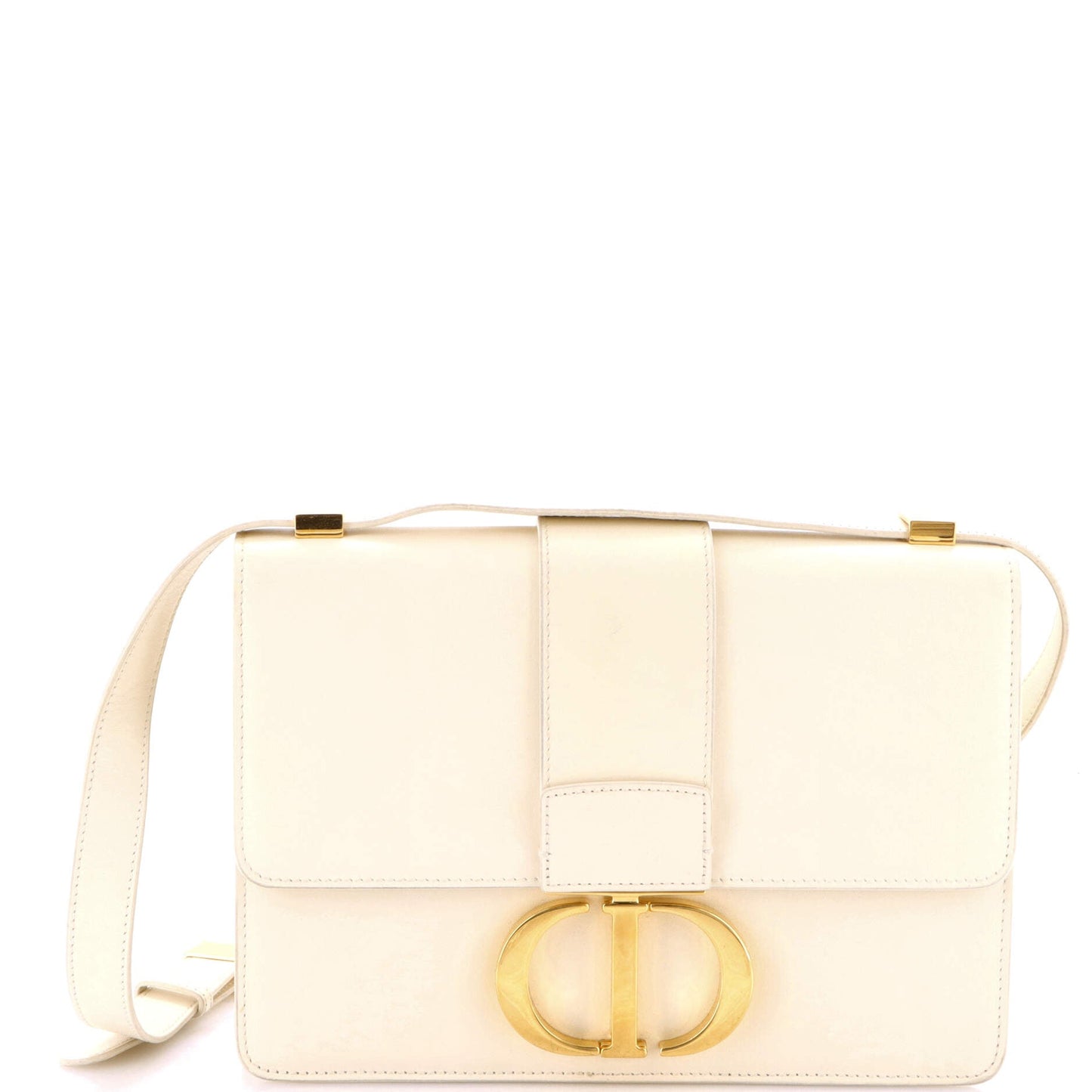 30 Montaigne Flap Bag Leather