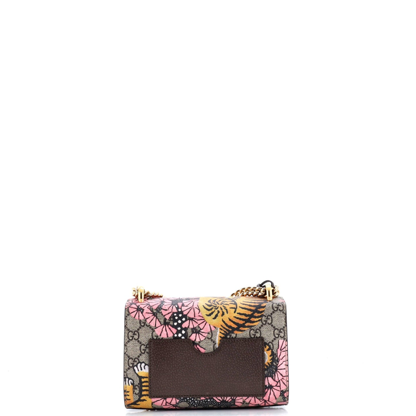 Padlock Shoulder Bag Bengal Print GG Coated Canvas Small