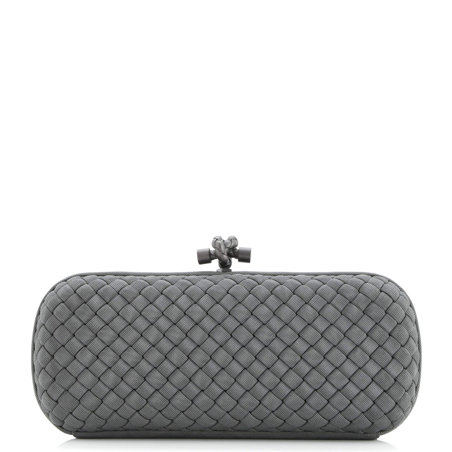 Box Knot Clutch Intrecciato Silk Faille Long
