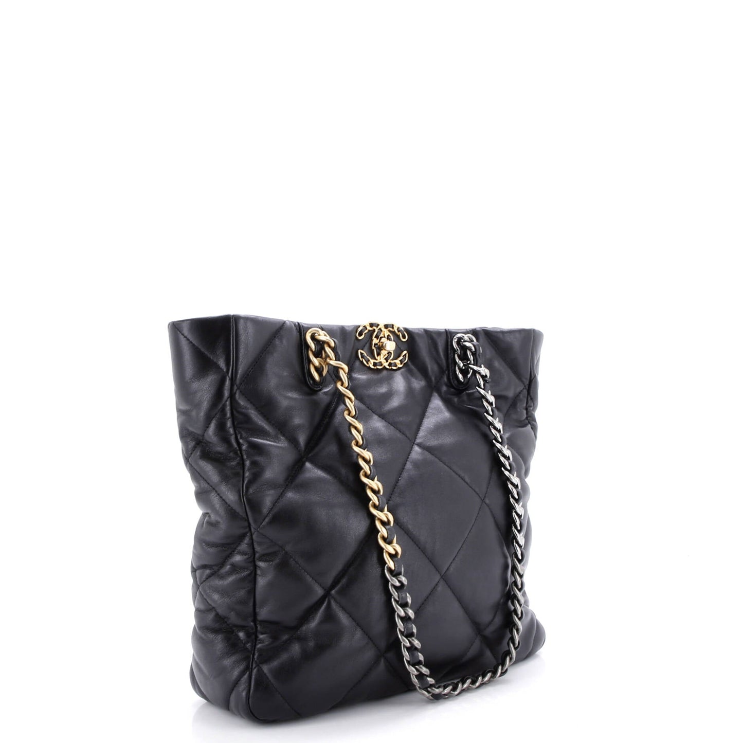 19 Shopping Bag Quilted Leather Medium