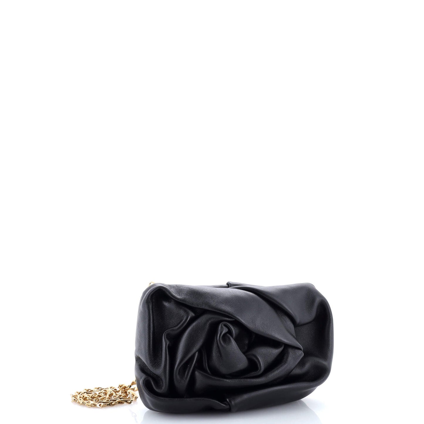 Rose Chain Clutch Leather