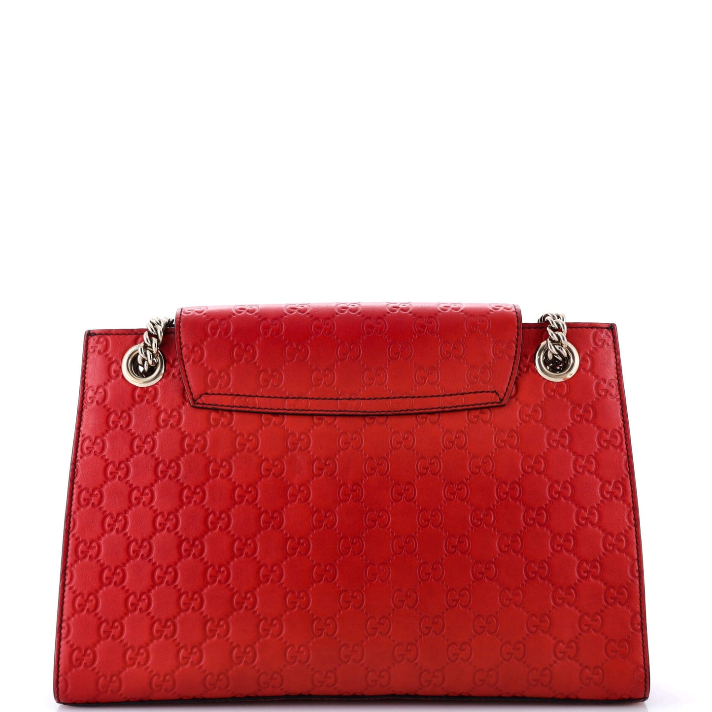 Emily Chain Flap Shoulder Bag Guccissima Leather Large