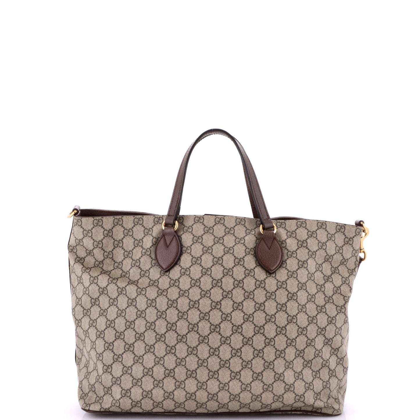 Courrier Convertible Soft Open Tote GG Coated Canvas with Applique Large