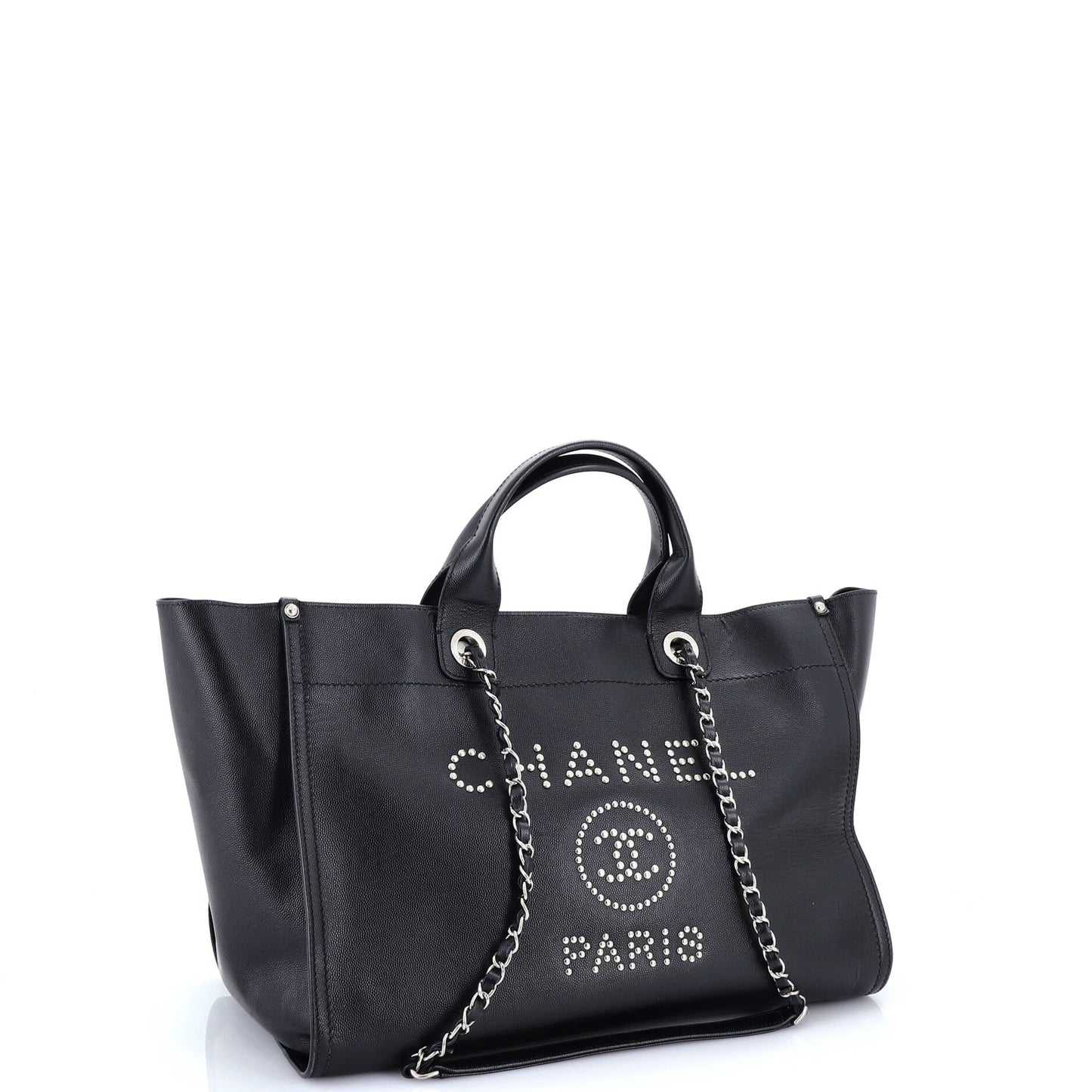 Deauville Tote Studded Caviar Medium