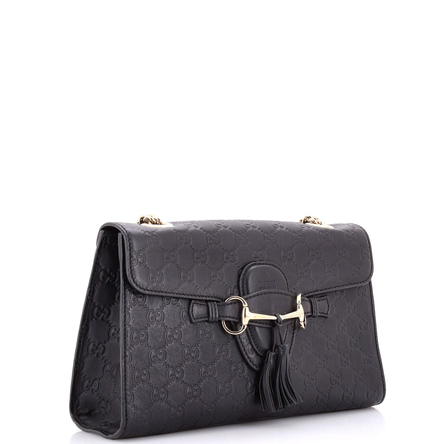 Emily Chain Flap Bag Guccissima Leather Medium