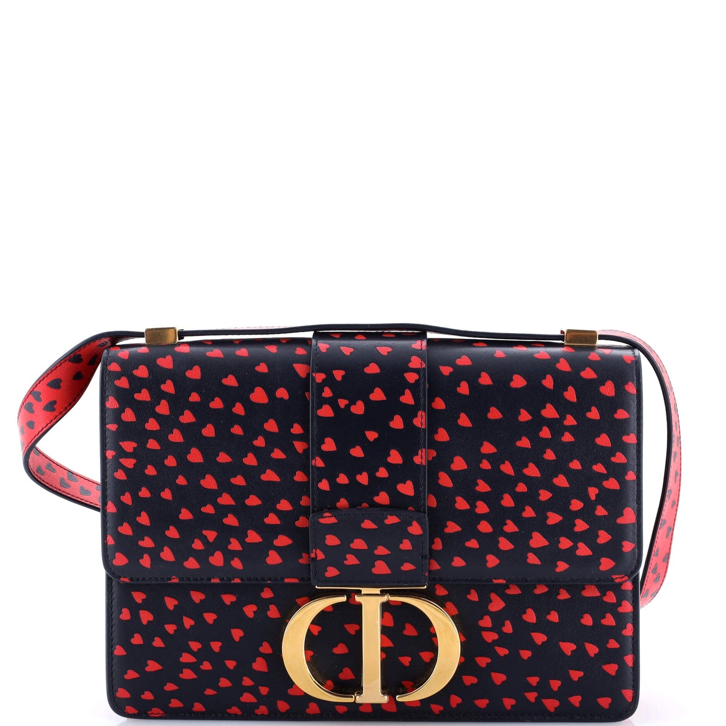 30 Montaigne Flap Bag Printed Leather