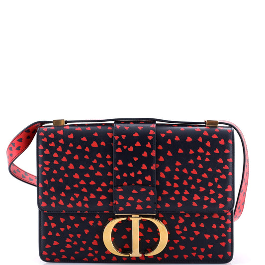 30 Montaigne Flap Bag Printed Leather