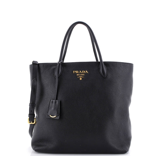 Convertible Shopper Tote Vitello Daino Large