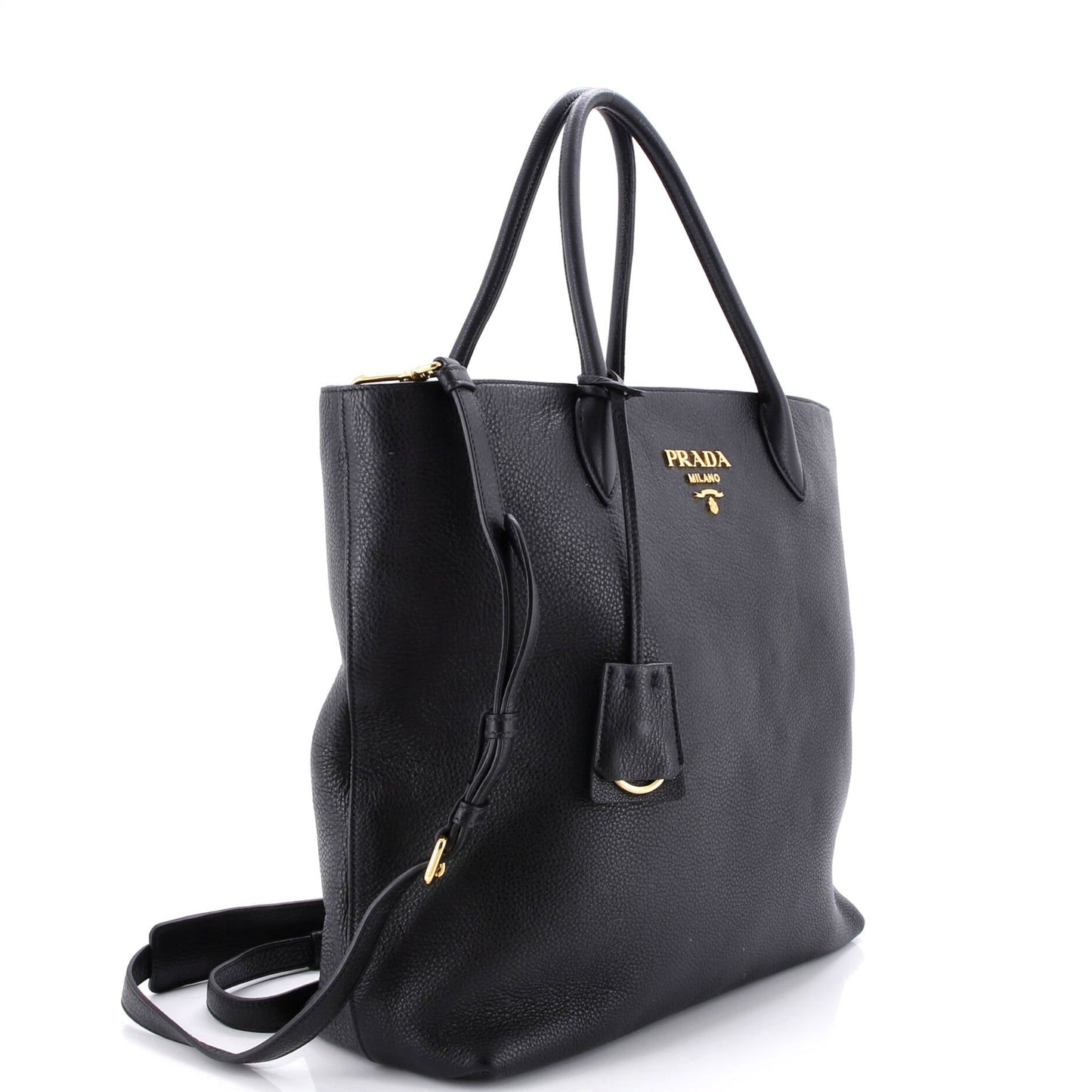 Convertible Shopper Tote Vitello Daino Large