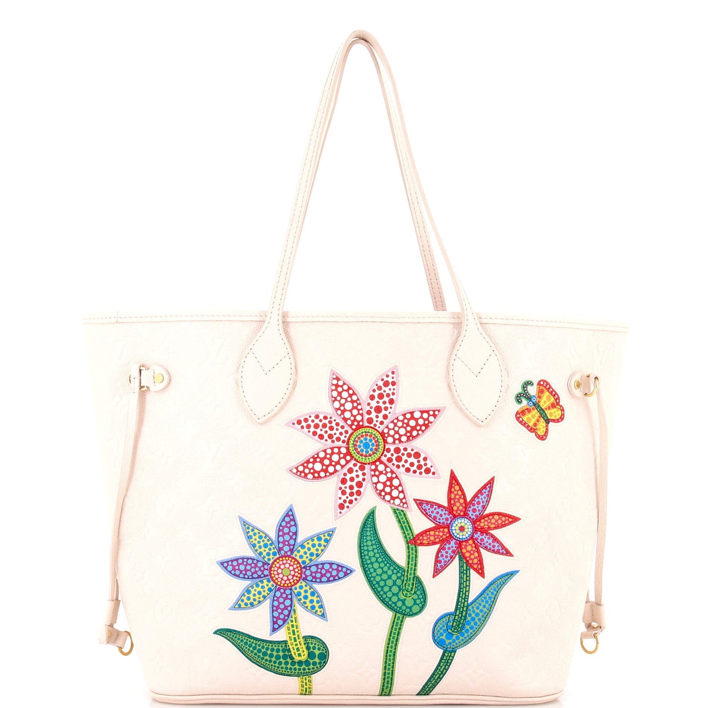 Neverfull NM Tote Yayoi Kusama Flowers Monogram Empreinte Leather MM