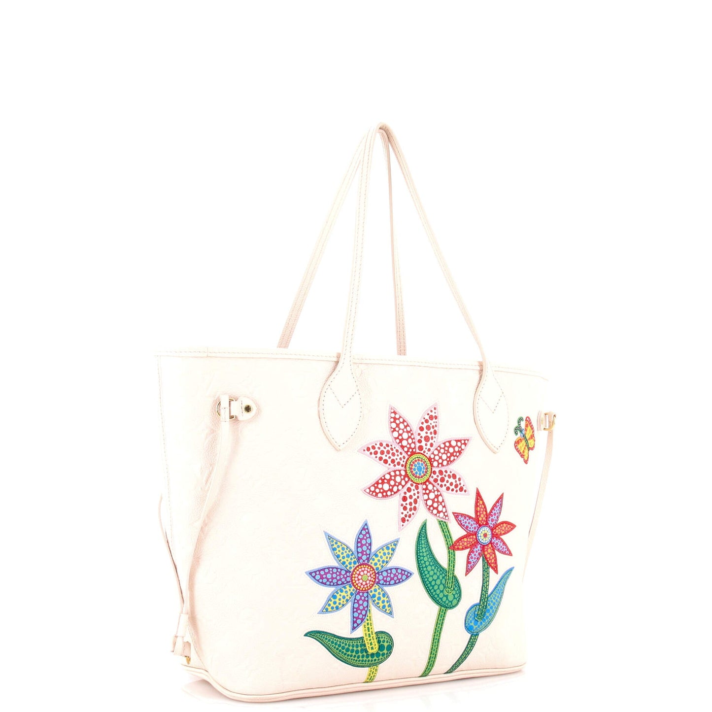 Neverfull NM Tote Yayoi Kusama Flowers Monogram Empreinte Leather MM
