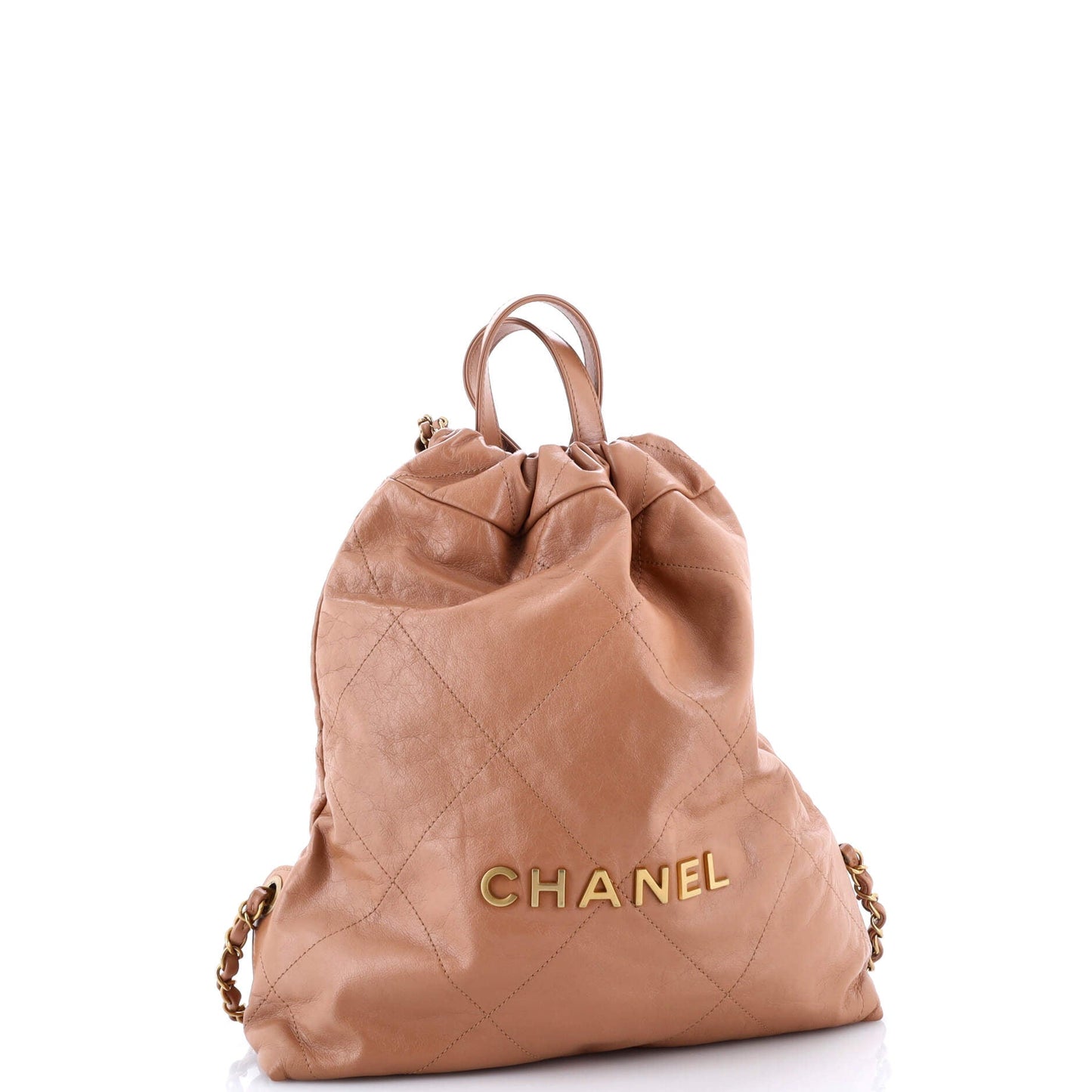 22 Chain Backpack Quilted Calfskin Medium