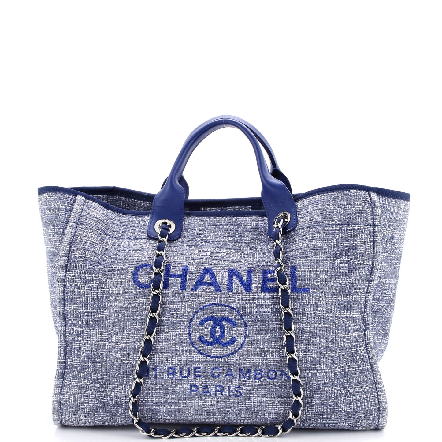 Deauville Tote Raffia with Glitter Detail Medium