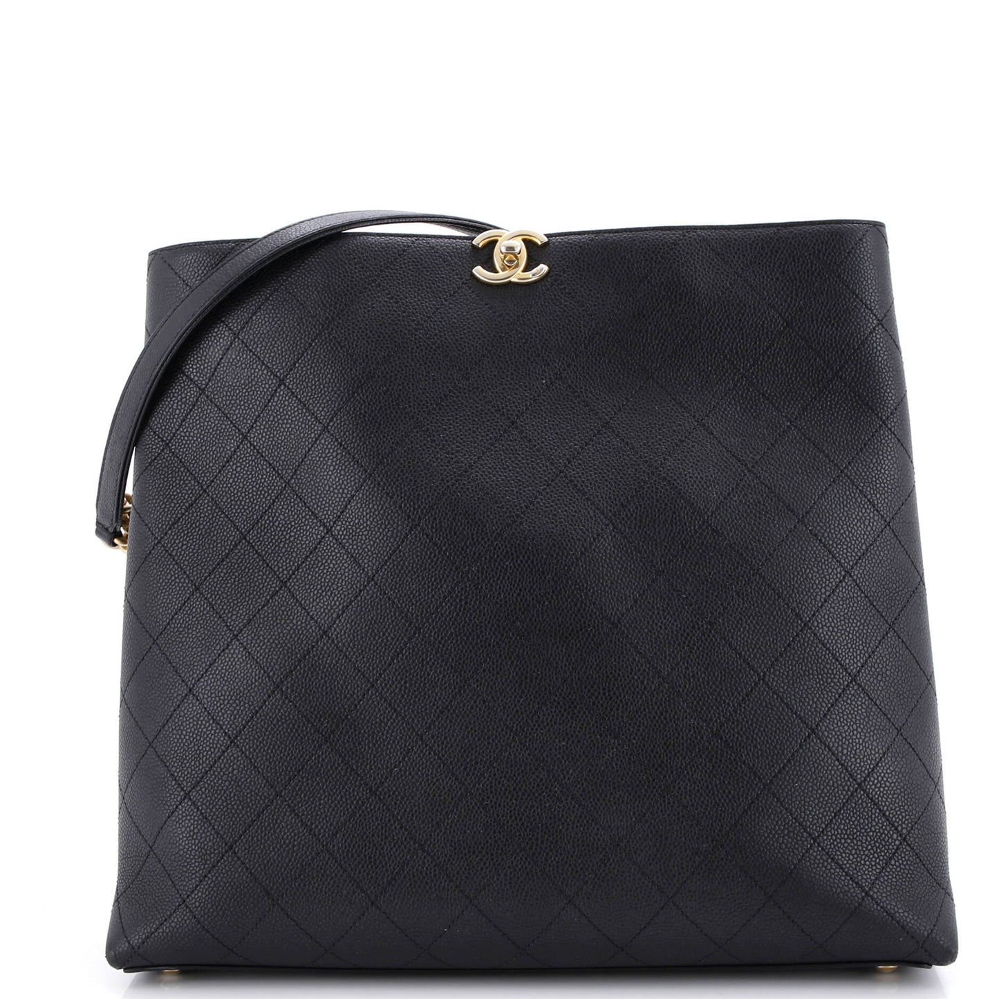 Chic Affinity Convertible Shopping Tote Stitched Caviar Tall