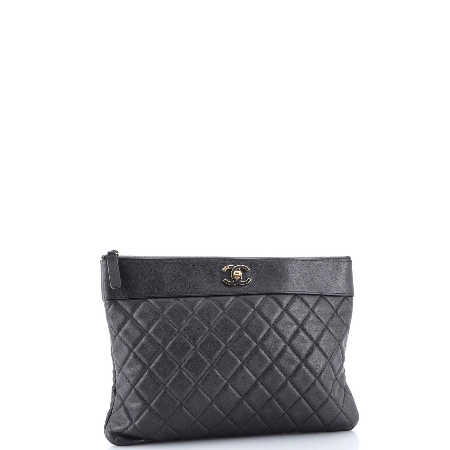 Mademoiselle Vintage O Case Clutch Quilted Sheepskin Medium