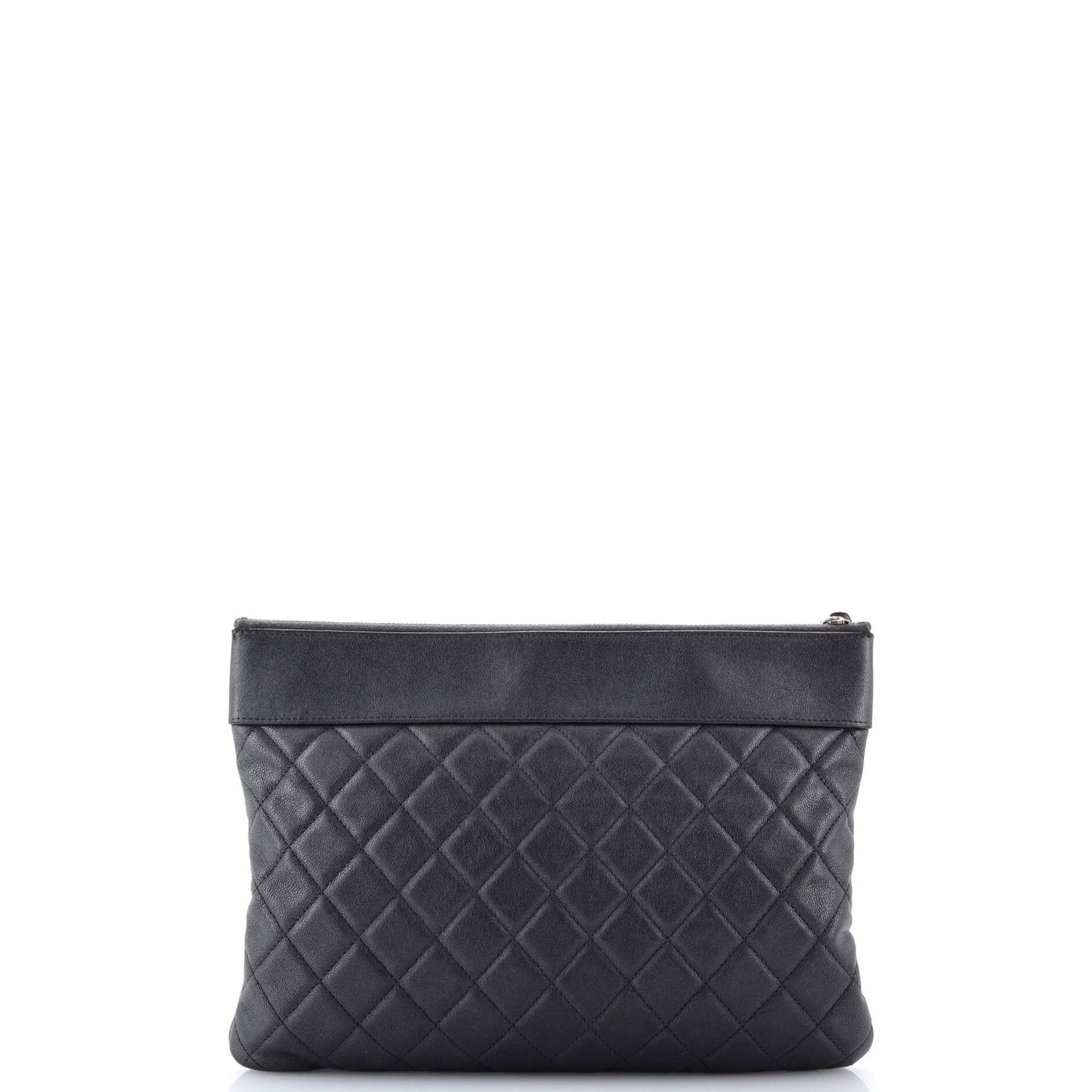 Mademoiselle Vintage O Case Clutch Quilted Sheepskin Medium