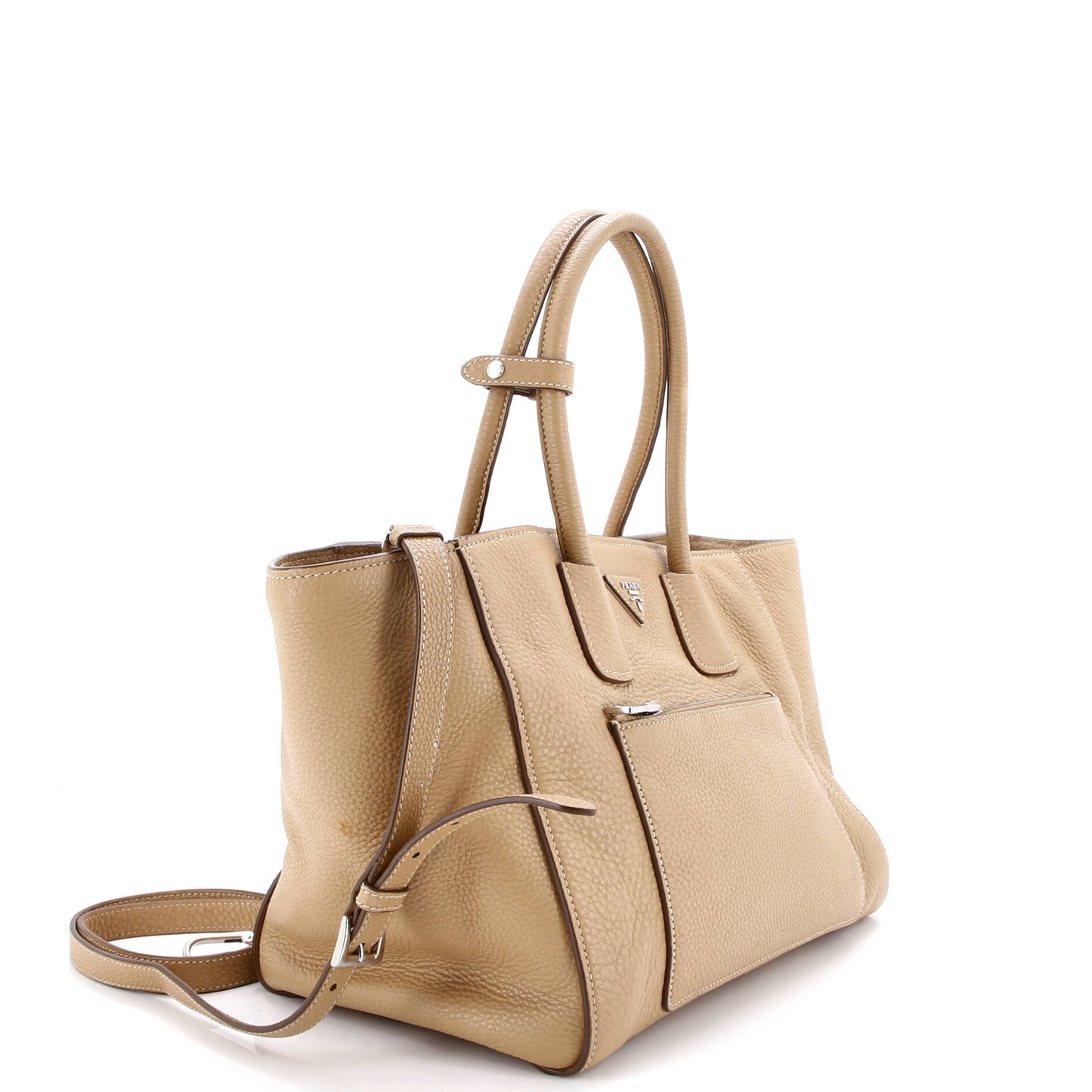 Front Pocket Wing Convertible Tote Vitello Daino